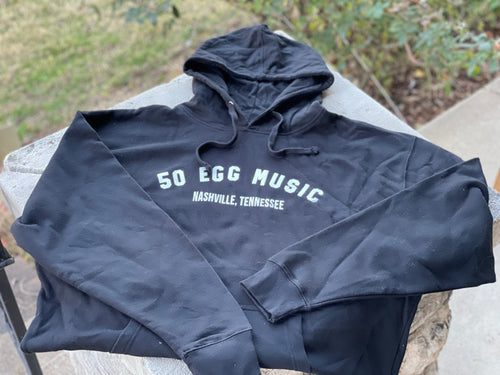 Black 50 Egg Music Hoodie